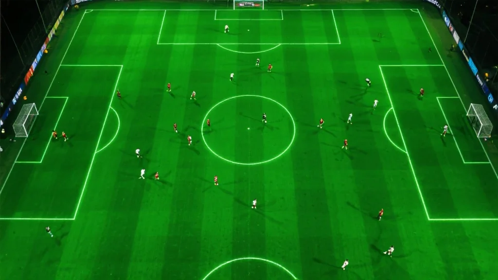 鸟瞰足球场上的攻防策略